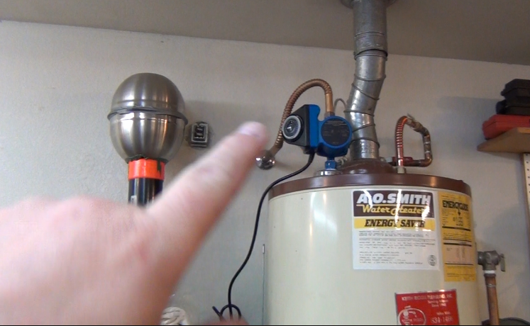 Water heater recirculating pump