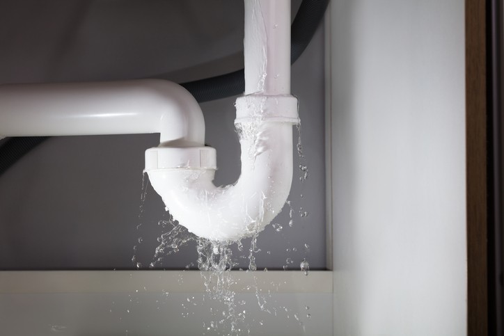plumbing leak under sink

